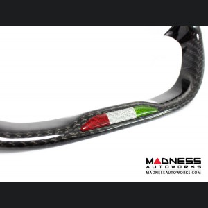 Alfa Romeo 4C Steering Wheel Trim - Carbon Fiber - Steering Wheel Badge - Italian Theme 